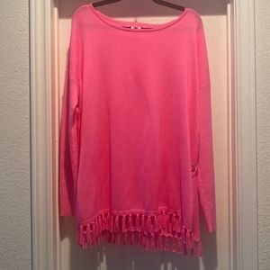 LILY PULITZER XL RARE Barbie pink sweater. $4.99 Shipping. 🔥🔥Firm Price🔥